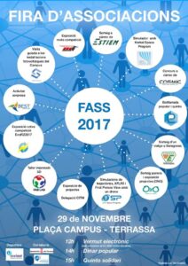 Fira dassociacions del campus upc terrassa cartell 2017 min
