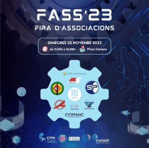 Fira dassociacions del campus upc terrassa cartell 2023 min