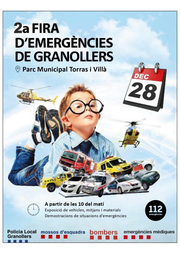Cartell de Fira d’Emergències a Granollers