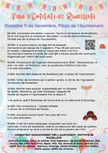 Fira dentitats a riudellots cartell 2023