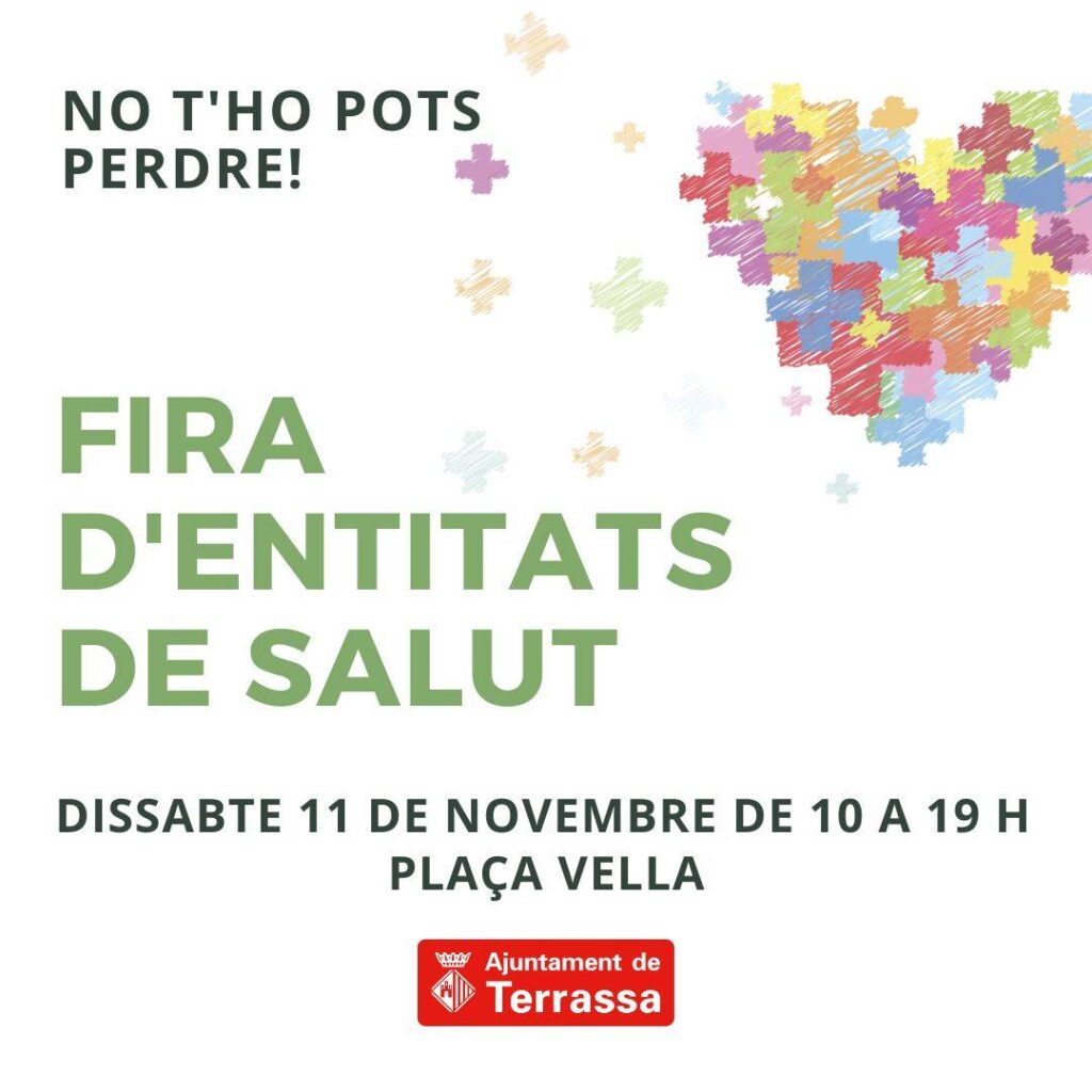 Cartell de Fira d’Entitats de Salut a Terrassa