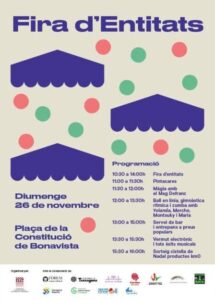 Fira dentitats solidaria a bonavista tarragona cartell 2023 min