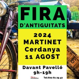 Fira dantiguitats a martinet cartell 2024