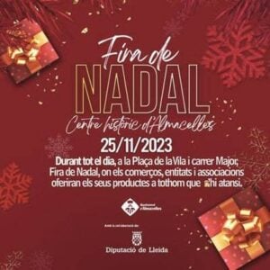 Fira de nadal a almacelles cartell 2023 min