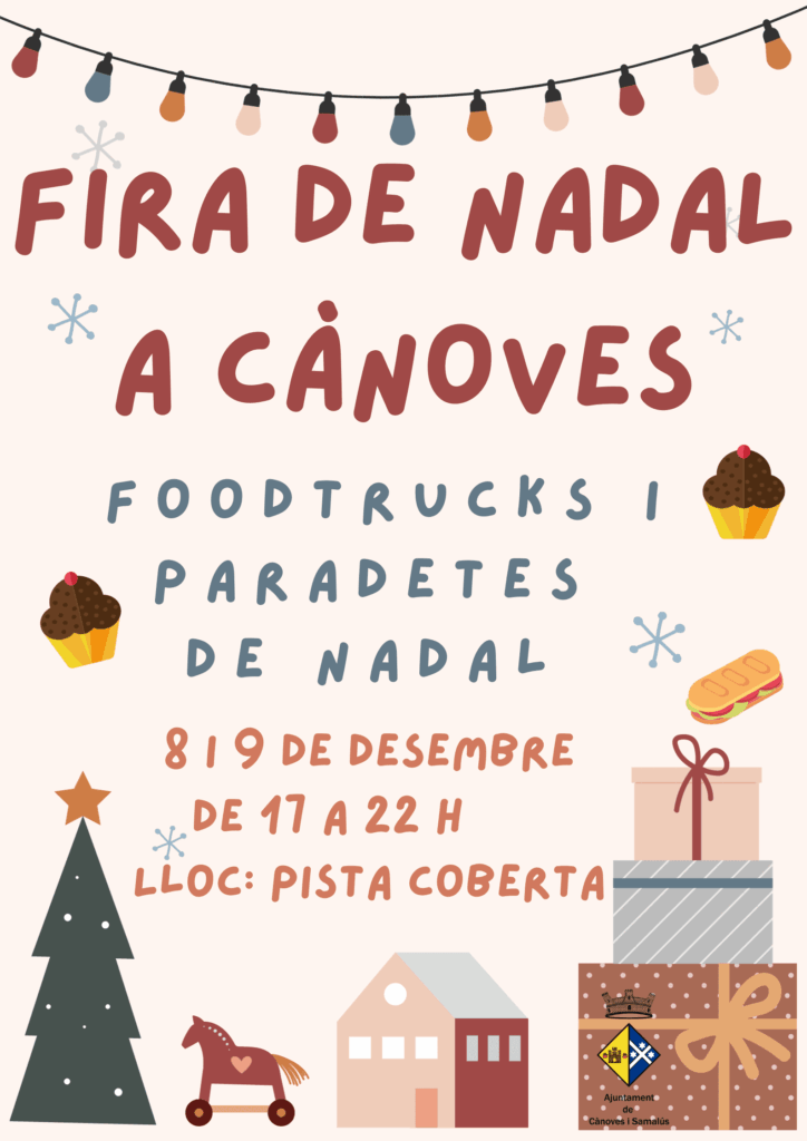 Cartell de Fira de Nadal a Cànoves i Samalús