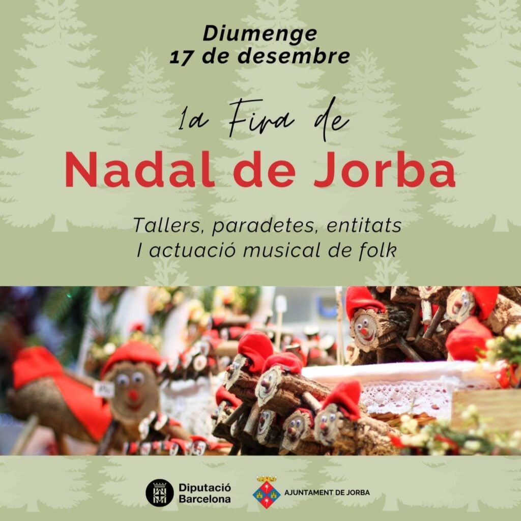 Cartell de Fira de Nadal a Jorba