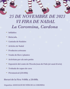 Fira de nadal a la coromina cartell 2023 1