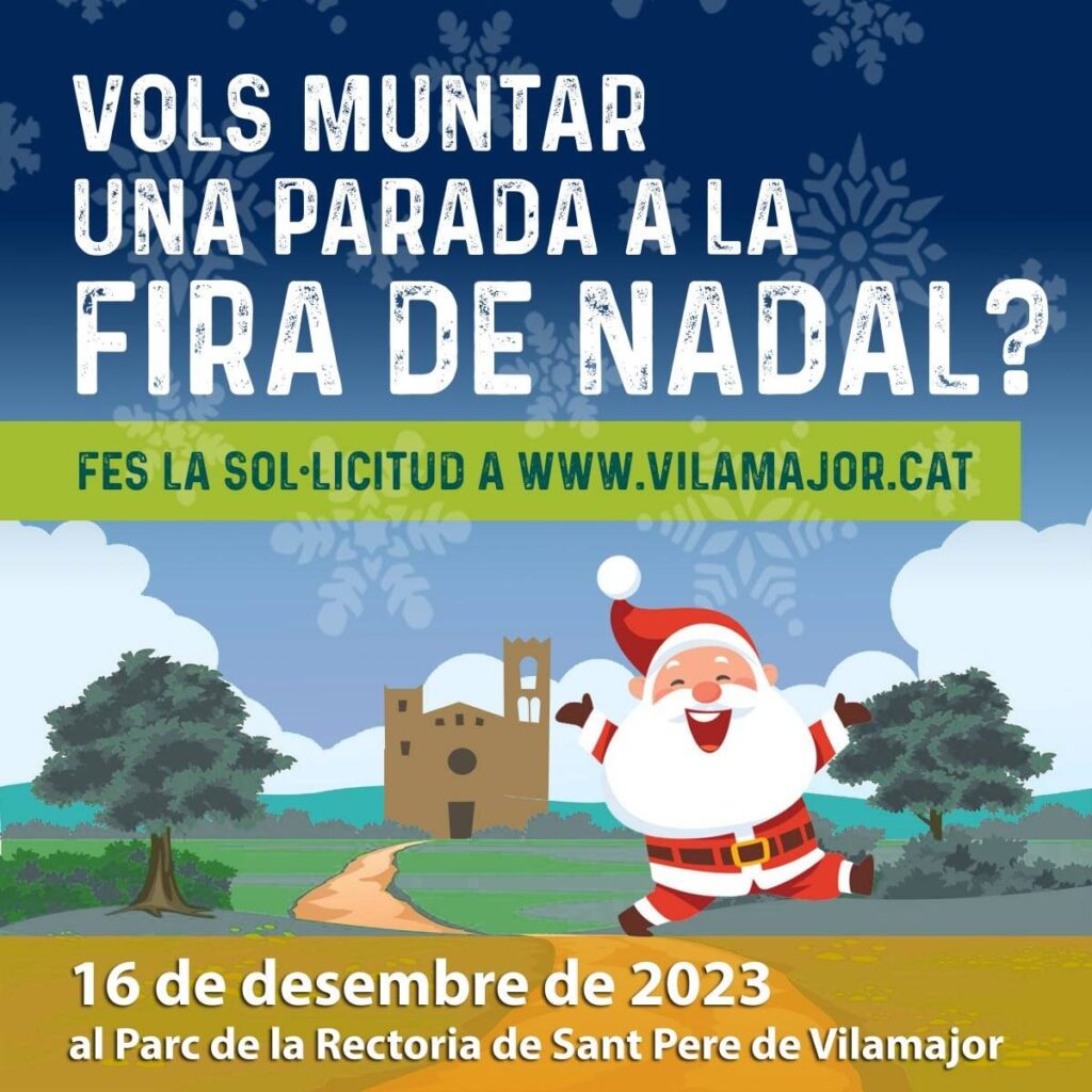 Cartell de Fira de Nadal a Sant Pere de Vilamajor