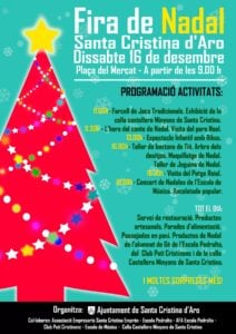 Fira de nadal a santa cristina daro cartell 2023 min