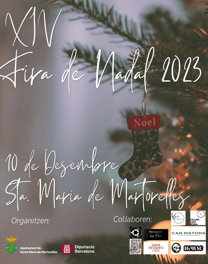 Cartell de Fira de Nadal a Santa Maria de Martorelles