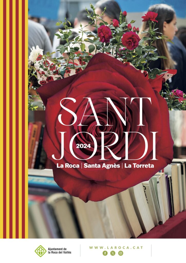Cartell de Fira de Sant Jordi a La Roca del Vallès