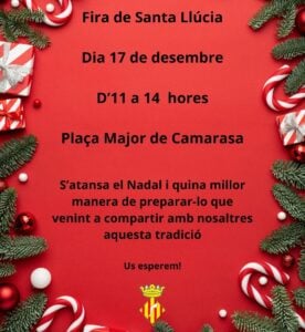 Fira de santa llucia a camarasa cartell 2023 min
