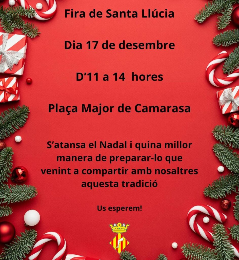 Cartell de Fira de Santa Llúcia a Camarasa