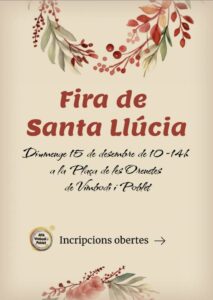 Fira de santa llucia a vimbodi i poblet cartell 2024