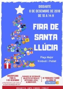 Fira de santa llucia a vimbodi i poblet cartell 2018 min