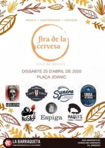 Fira de cervesa de la vila de gràcia de la barraqueta 2020