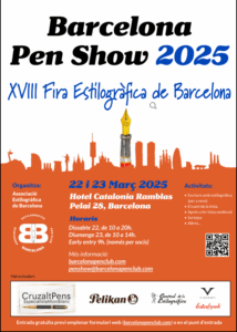 Fira de lestilografica a barcelona cartell 2025