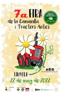 Fira de la camamilla i dels tractors antics a linyola cartell 2022 min