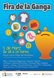 Fira de la ganga a montblanc cartell 2017