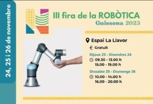Fira de la robotica a guissona cartell 2023 2