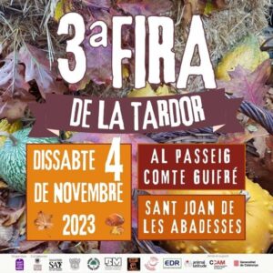 Fira de la tardor a sant joan de les abadesses cartell 2023 min