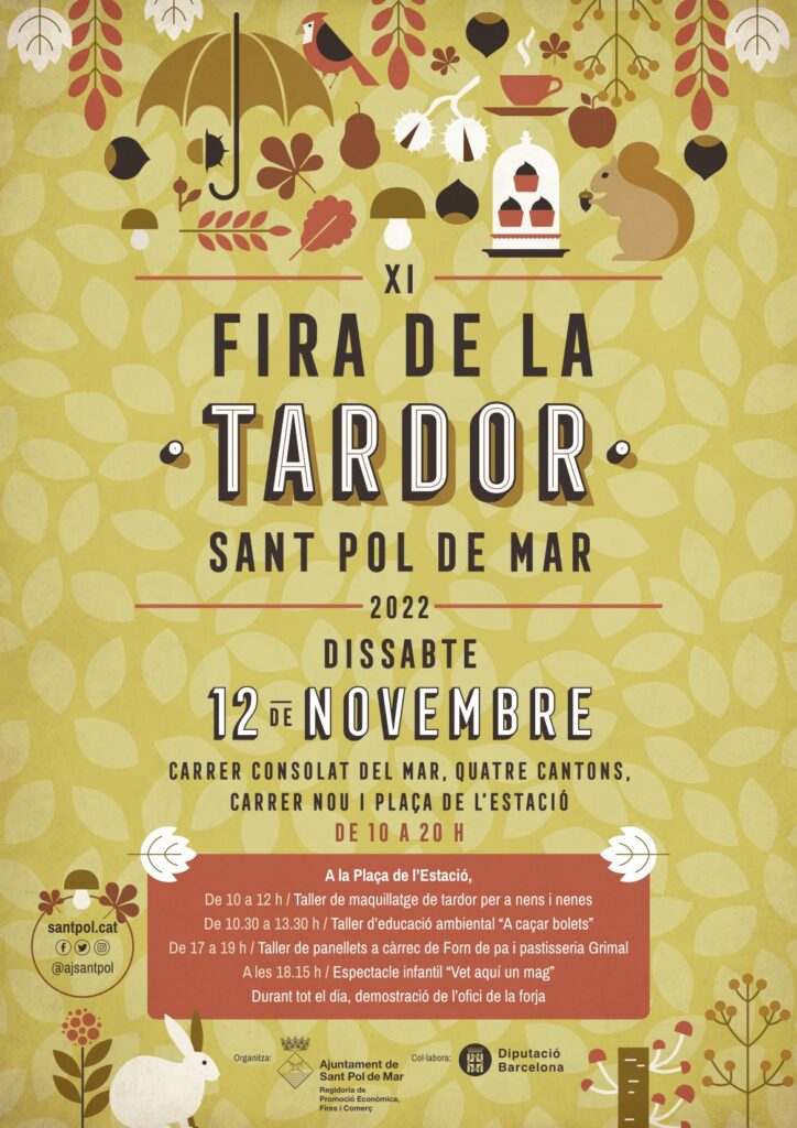 Cartell de Fira de la Tardor a Sant Pol de Mar