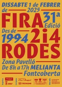 Fira de les 2 i 4 rodes a fontcoberta cartell 2025