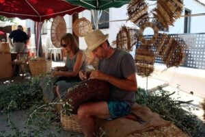 Fira de les fibres vegetals. raco dels artesans foto 2