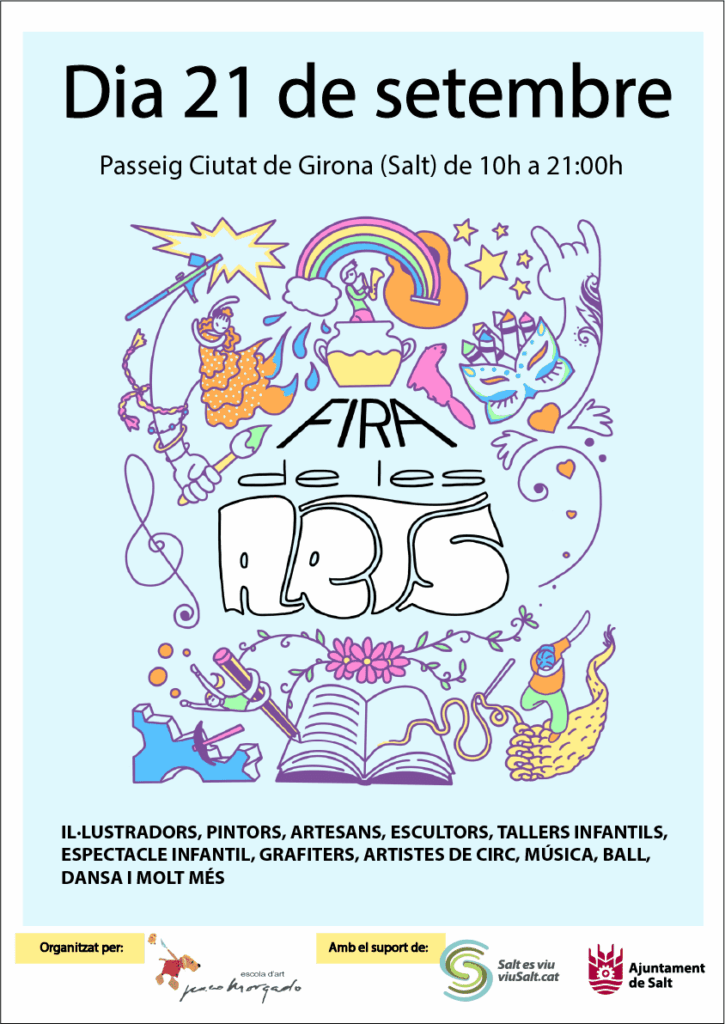Cartell de Fira de les arts a Salt