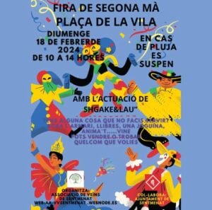 Fira de segona ma a sentmenat cartell 2024 2