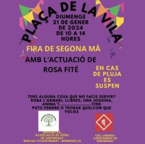 Fira de segona ma a sentmenat cartell 2024 min