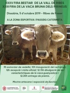 Fira del bestiar de la vall ridebes 2019