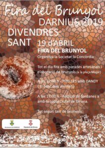Fira del brunyol a darnius cartell 2019