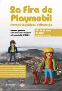 Fira del colleccionisme de playmobil i lego a alcoletge cartell 2023