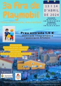 Fira del colleccionisme de playmobil i lego a alcoletge cartell 2024 1