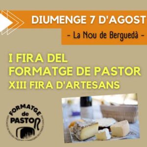 Fira del formatge de pastor a la nou de bergueda cartell 2022