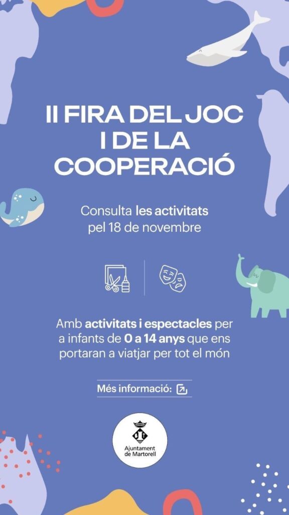 Cartell de Fira del Joc i de la Cooperació a Martorell