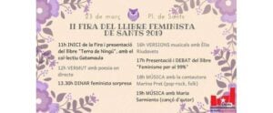 Fira del llibre feminista de sants 2019