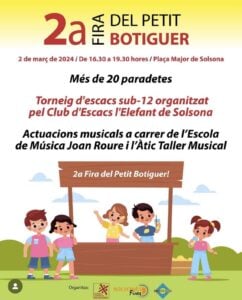 Fira del petit botiguer a solsona cartell 2024
