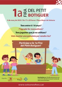 Fira del petit botiguer a solsona foto 1 cartell 2023