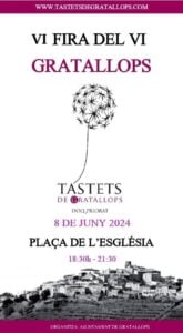 Fira del vi a gratallops cartell 2024