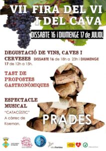 Fira del vi a prades cartell antic