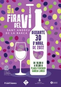 Fira del vi de sant andreu de la barca cartell 2022