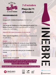 Fira del vimblanc a vinebre cartel 2021