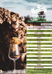Fira del vimblanc a vinebre cartell 2019