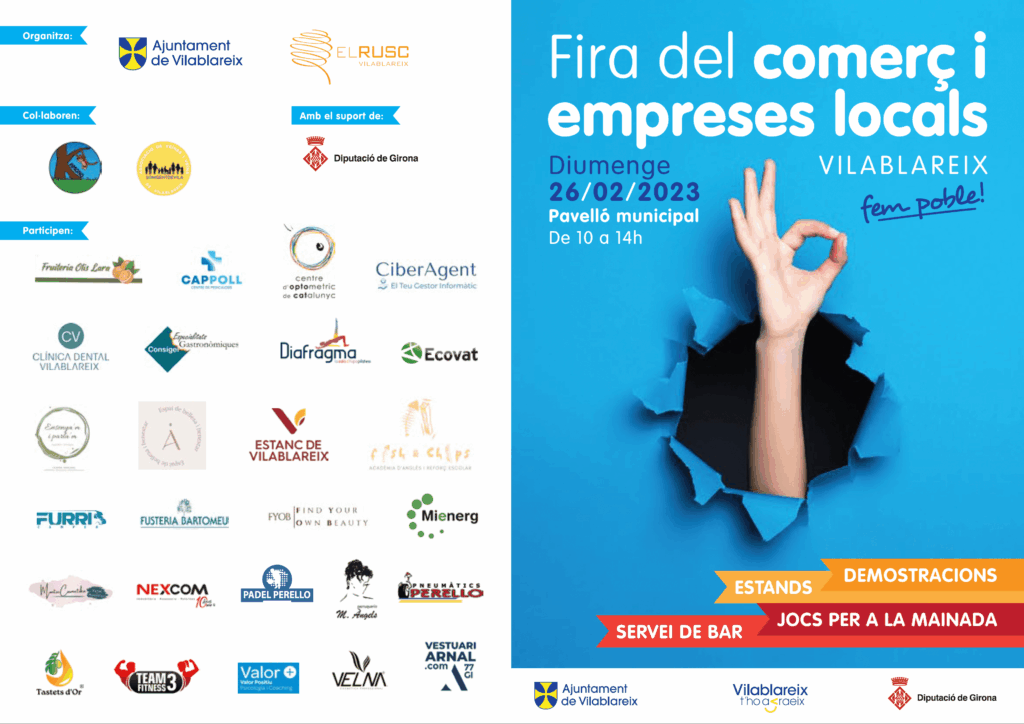 Cartell de Fira del comerç a Vilablareix