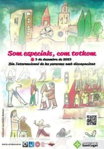 Fira dentitats a sant cugat del valles cartell dia persones discapacitat min