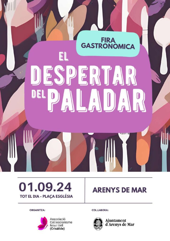 Cartell de Fira gastronòmica a Arenys de Mar