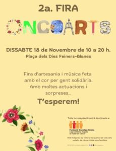 Fira solidaria oncoarts a blanes cartell 2023 min