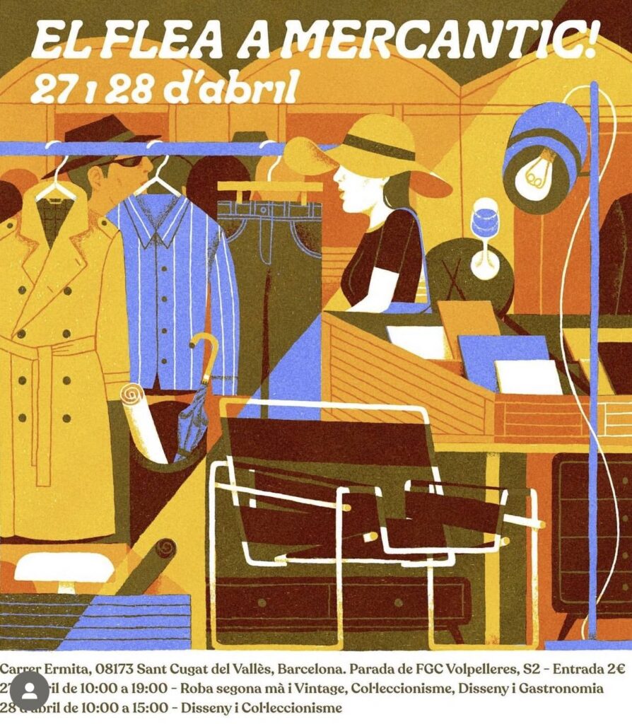 Cartell de Flea a Mercantic de Sant Cugat del Vallès